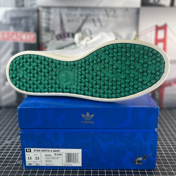 🔥BAPE x ADIDAS STAN SMITH GOLF SHOES Mens size 12 US🔥 - Picture 8 of 9